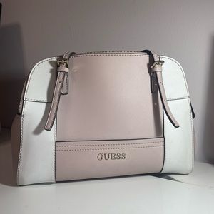 Guess bag pink and white shoulder bag
